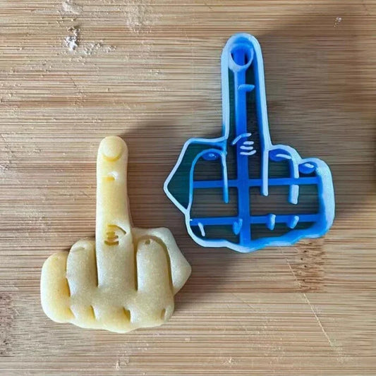 Middle finger cookie cutter